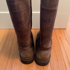 Ugg Australia Greenfield SN 1891 Brown Side Zip Womens Size 9 Tall Boots